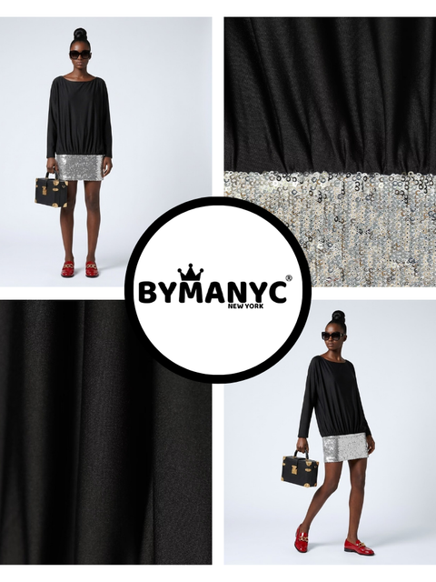 ASTOR Women's Black & Silver Dress Prêt-à-Porter BYMANYC ® New York-2