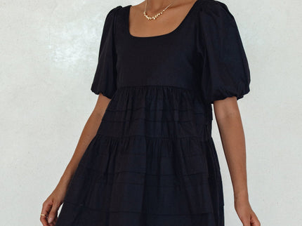 Andrea Babydoll Cotton Mini Dress (Sale)-8