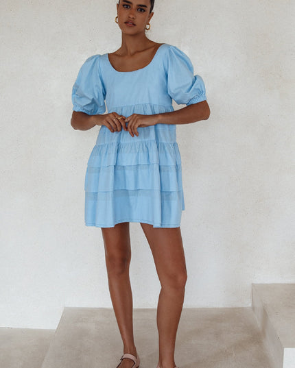 Andrea Babydoll Cotton Mini Dress (Sale)-7