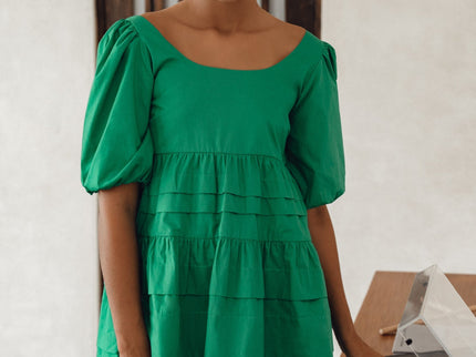Andrea Babydoll Cotton Mini Dress (Sale)-5