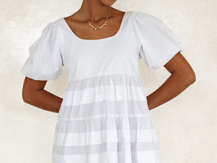 Andrea Babydoll Cotton Mini Dress (Sale)-1
