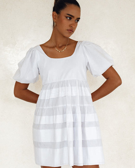 Andrea Babydoll Cotton Mini Dress (Sale)-1