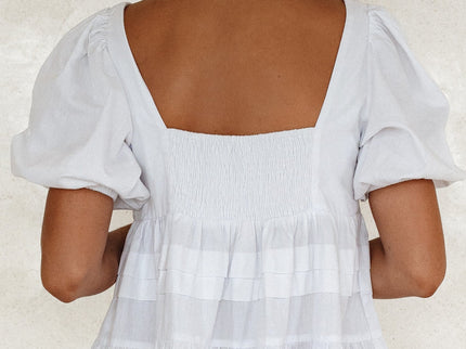 Andrea Babydoll Cotton Mini Dress (Sale)-2