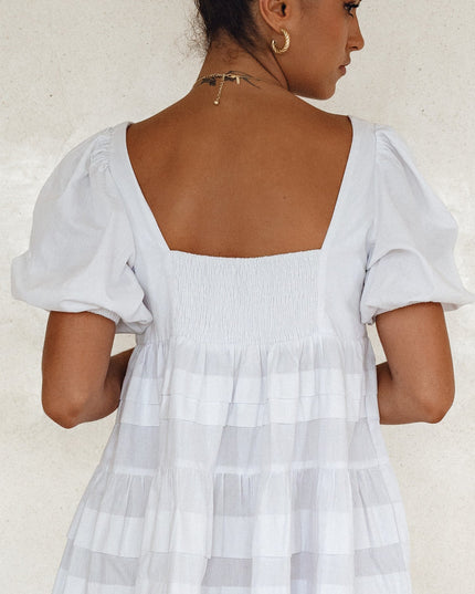 Andrea Babydoll Cotton Mini Dress (Sale)-2