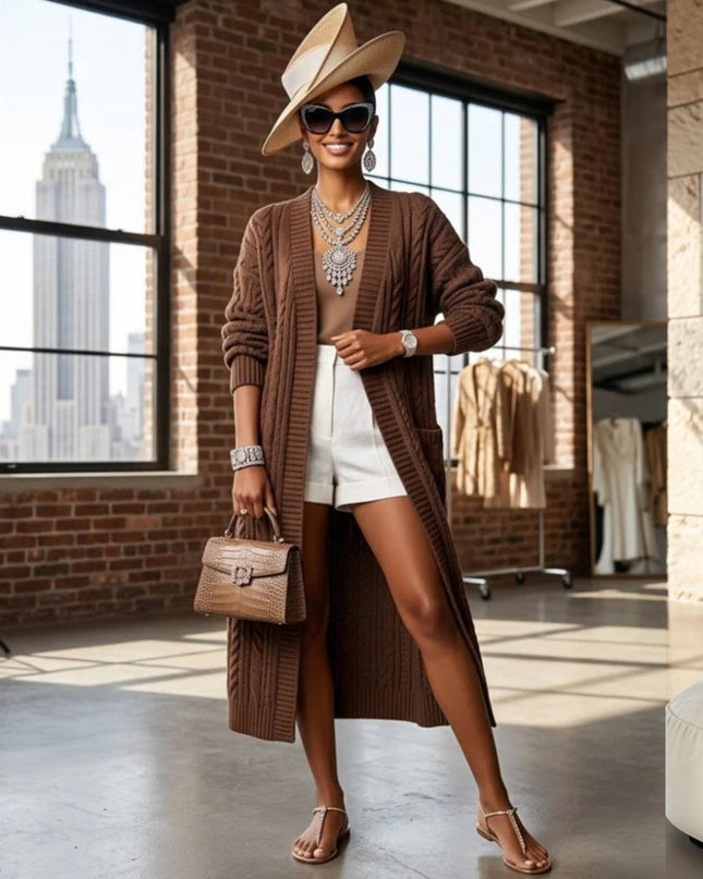 Damen Strickjacke GREENWICH New Collection FASHION CHIC – BYMANYC ® New York