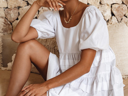 Andrea Babydoll Cotton Mini Dress (Sale)-0