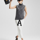 Anthracite Jewel Knit Vest with Crystal Appliqués • BYMANYC ® New York-0