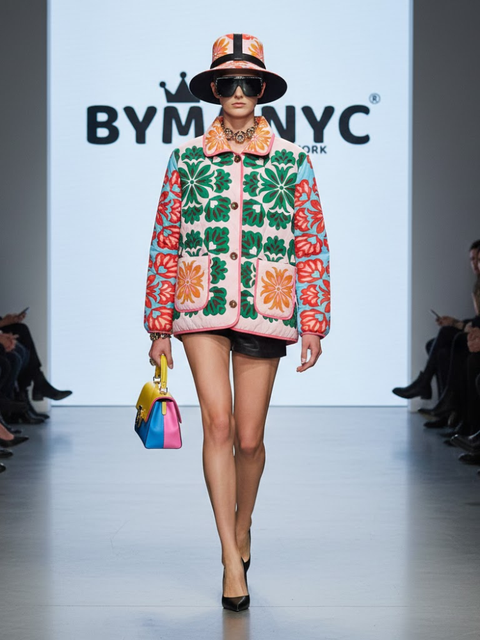 Artistic Floral Quilted Eco-Jacket • LIBERTY New Collection BYMANYC ® New York-0