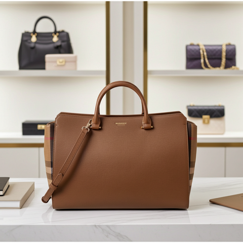 BURBERRY BANWELL MEDIUM LEATHER BAG