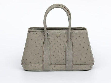 Genuine Ostrich Skin Leather Small Tote Bag-1