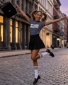 BYMANYC ® New York | Unisex T-Shirt | Navy / White Stripe