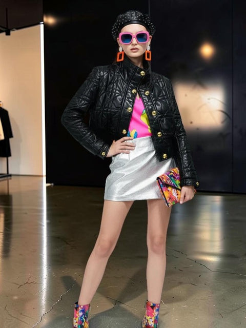 EAST VILLAGE Diamant-Steppjacke