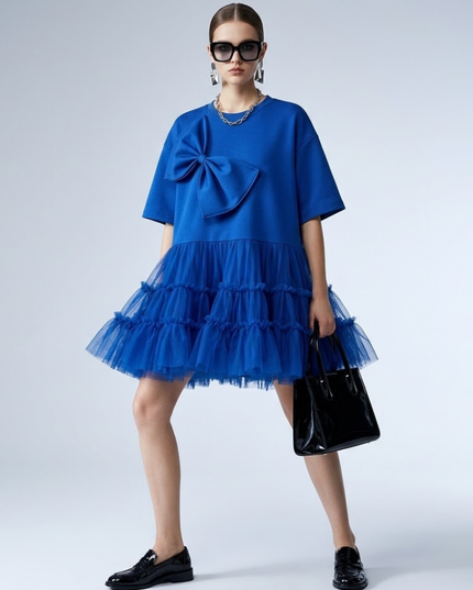 WOMEN'S DRESS CALA BOIX BLUE IBIZA Collection BYMANYC ® New York