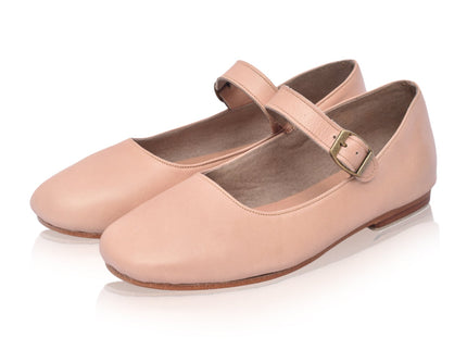 Belle Rose Mary Jane Leather Flats-2