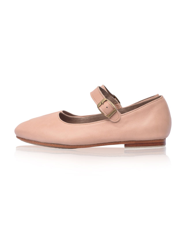 Belle Rose Mary Jane Leather Flats-1