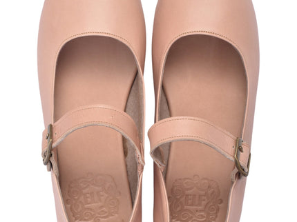 Belle Rose Mary Jane Leather Flats-3