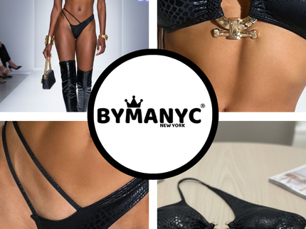 Damen Bikini BROOKLYN Snake Print Black