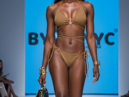 Damen Bikini DUMBO Coffee Color Ribbed – NYFW