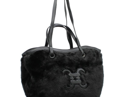 CC - Logo - Pelztasche mit Knöpfen - ModeEcho