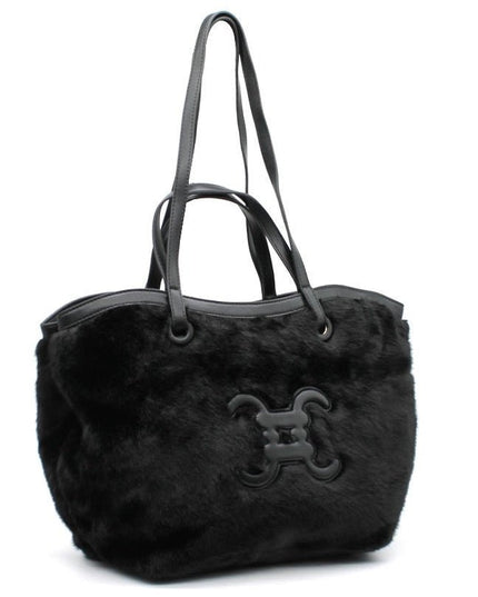 CC - Logo - Pelztasche mit Knöpfen - ModeEcho