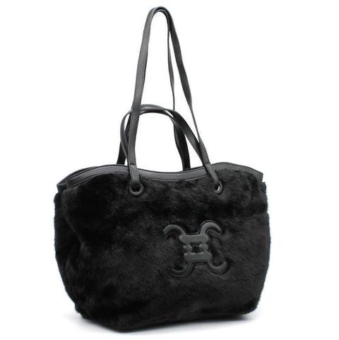 CC - Logo - Pelztasche mit Knöpfen - ModeEcho