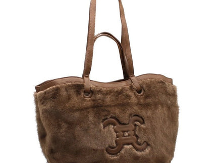 CC - Logo - Pelztasche mit Knöpfen - ModeEcho