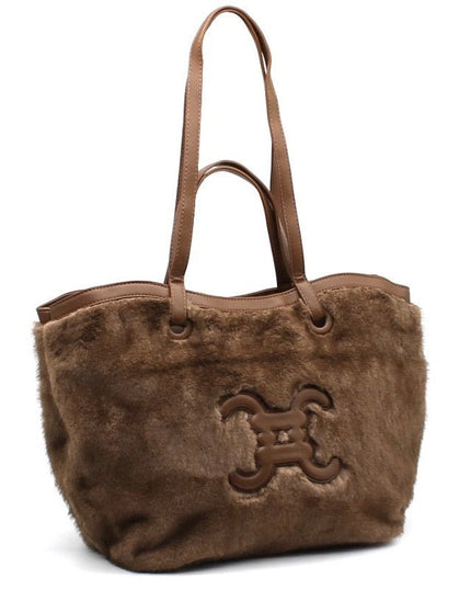 CC - Logo - Pelztasche mit Knöpfen - ModeEcho