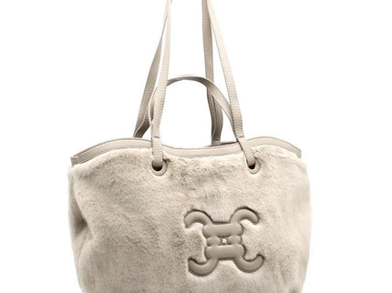 CC - Logo - Pelztasche mit Knöpfen - ModeEcho
