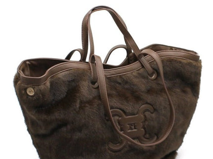 CC - Logo - Pelztasche mit Knöpfen - ModeEcho