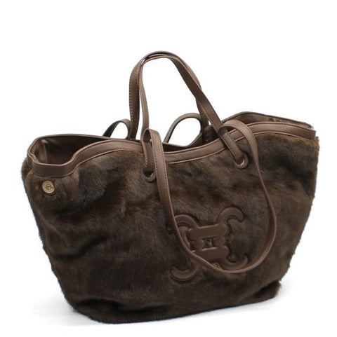 CC - Logo - Pelztasche mit Knöpfen - ModeEcho