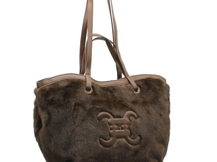 CC - Logo - Pelztasche mit Knöpfen - ModeEcho