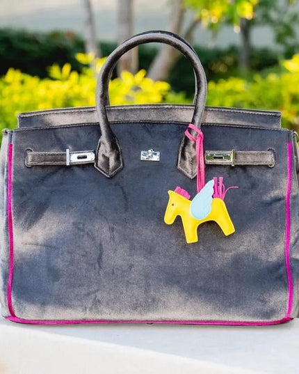 "The London" Samt - Tragetasche von Malibu Sugar - ModeEcho
