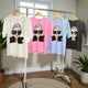 Damen T-Shirt aus Baumwolle mit Rundhalsausschnitt - ModeEcho