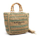 CROCHET Woven Shopper RIVE GAUCHE with Bamboo Handles