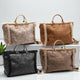 ST - HONORÉ Tasche Shopper aus Wildlederimitat mit Pelzbesatz - ModeEcho
