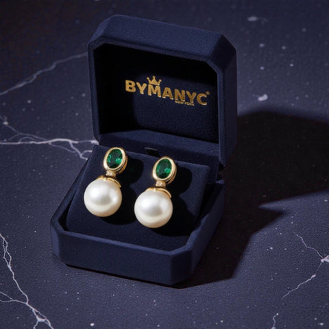 Pearl Drop Earrings Majestic SOHO BYMANYC ® New York - ModeEcho