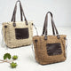 Kontrastierende geflochtene Shopper - ModeEcho