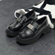 British Style Glossy Leather Loafers