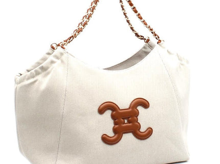 Korbhandtasche mit CC - Logo in 2 Farben - ModeEcho