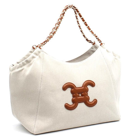 Korbhandtasche mit CC - Logo in 2 Farben - ModeEcho