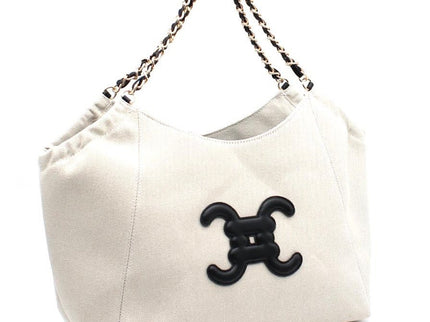 Korbhandtasche mit CC - Logo in 2 Farben - ModeEcho