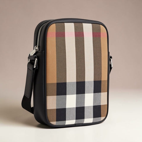 BURBERRY PADDY CHECK MESSENGER BAG - ModeEcho