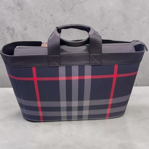 BURBERRY ORMOND TOTE BAG NAVY - ModeEcho