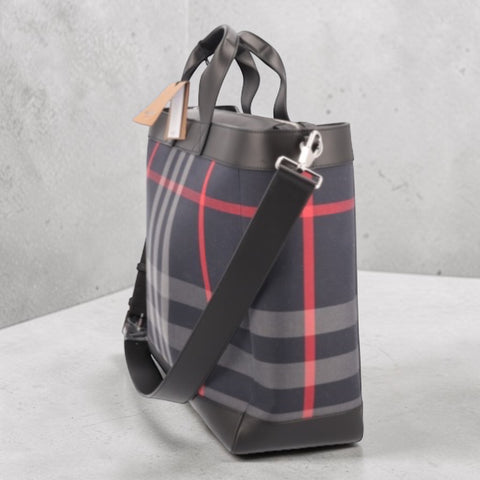 BURBERRY ORMOND TOTE BAG NAVY - ModeEcho
