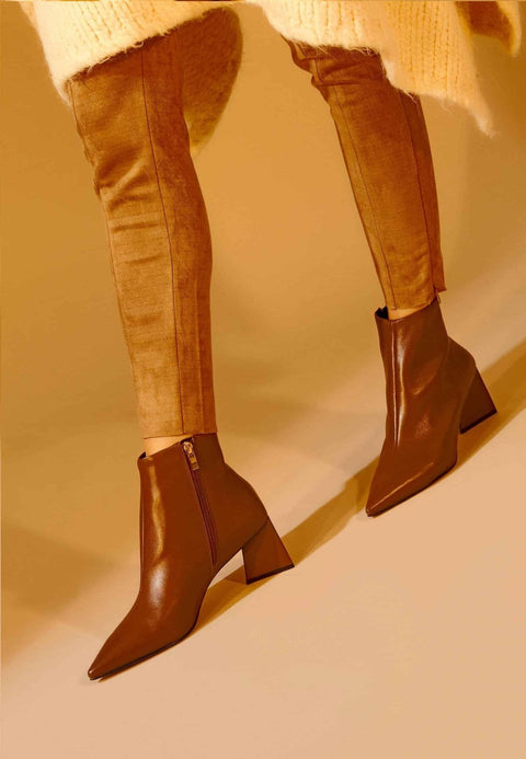 Mangará Mabea Leder-Stiefeletten