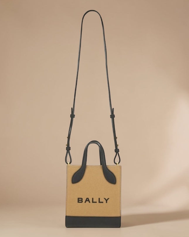 BALLY Mini Tote Bag Bar Keep On beige