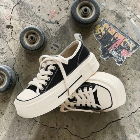 Low-Top Casual Flat Canvas Shoes