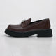 British Style Glossy Leather Loafers