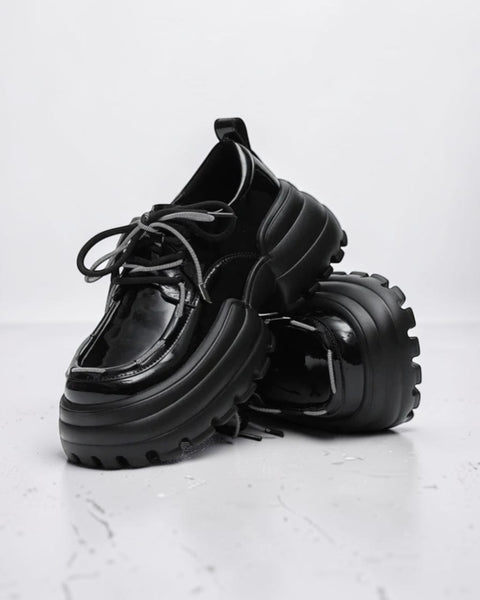 Tokyo High Platform Patent Lace Ups