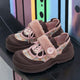 Plaid Strap-on Lace-Up Sneakers